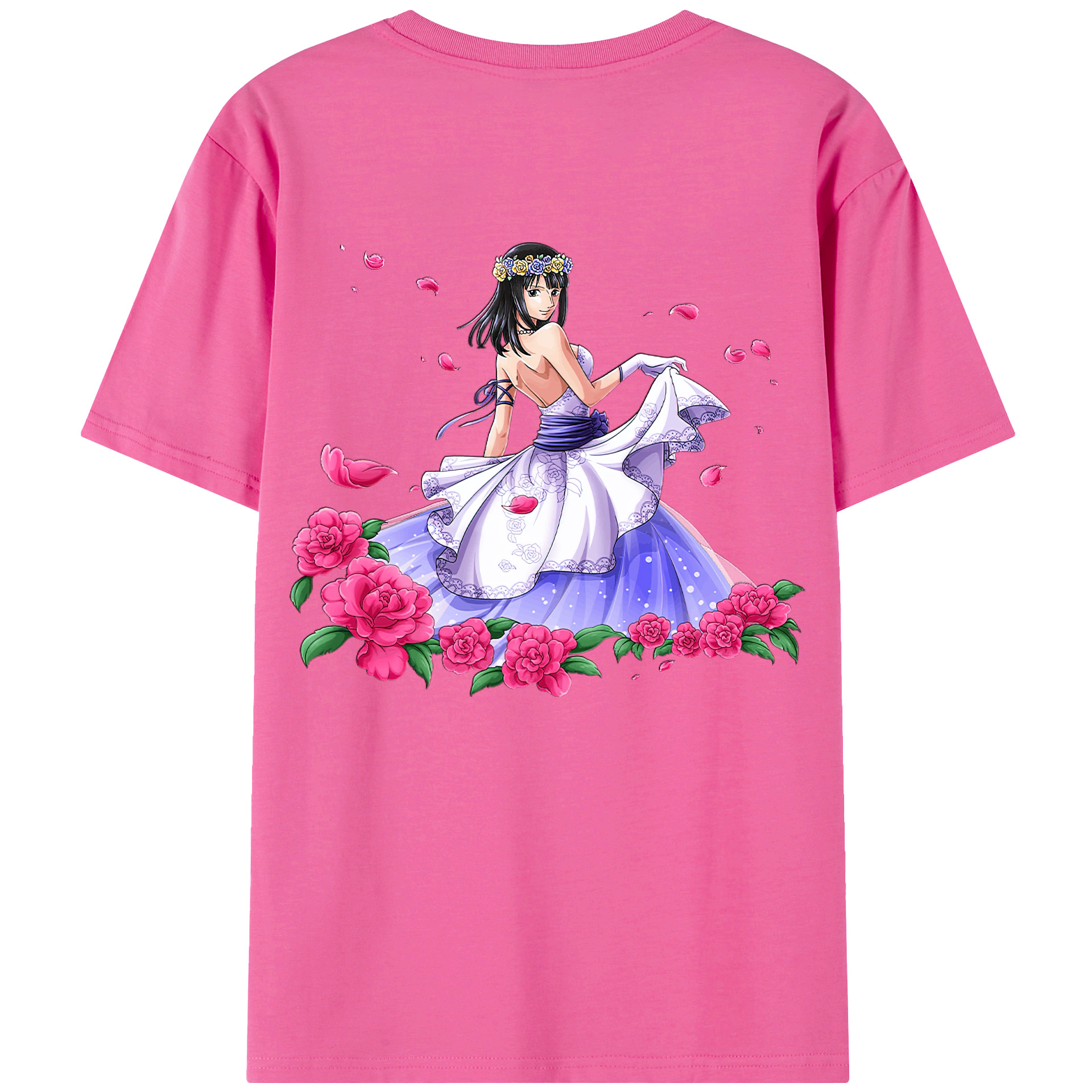 ワンピース ニコ・ロビン ONE PIECE Nico Robin レディース半袖Tシャツ(バックプリント)